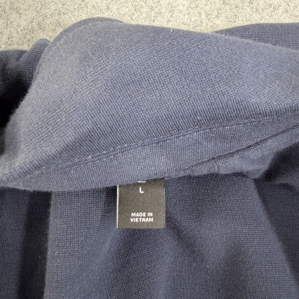 01. Algo Blazer Jacket Men's Large Blue Two Button Vented Cotton Blend - Picture 5 of 11